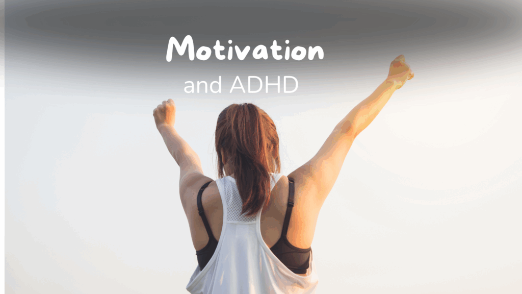 Woman raising arms in victory pose, symbolizing motivation and energy – concept of ADHD-friendly motivation strategies